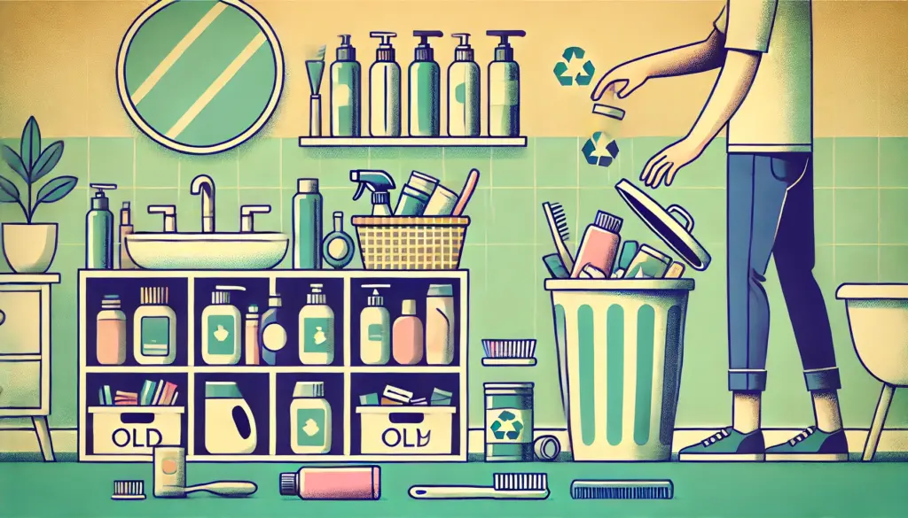How to Organize Bathroom Toiletries? Tip 1: Declutter