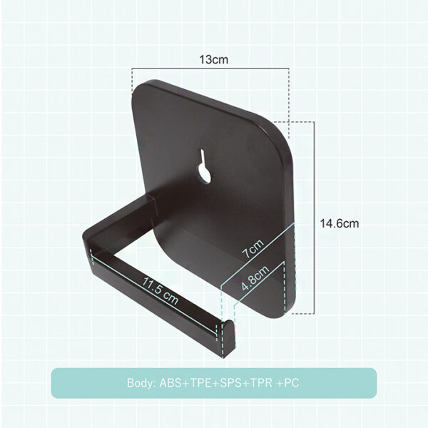 Traceless Wall-Mounted Toilet Paper Holder | No-Drill & Waterproof